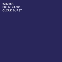 #28265A - Cloud Burst Color Image