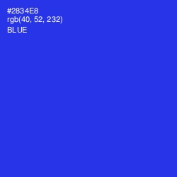 #2834E8 - Blue Color Image
