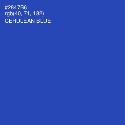 #2847B6 - Cerulean Blue Color Image