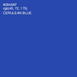 #2848AF - Cerulean Blue Color Image