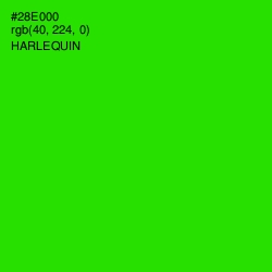 #28E000 - Harlequin Color Image