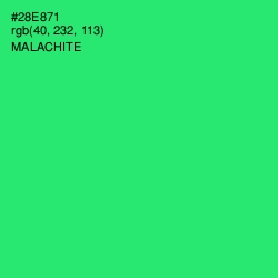 #28E871 - Malachite Color Image