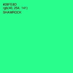 #28FE8D - Shamrock Color Image