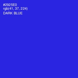 #2925E0 - Dark Blue Color Image