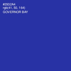 #2932A4 - Governor Bay Color Image