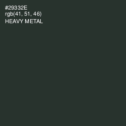 #29332E - Heavy Metal Color Image