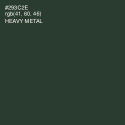 #293C2E - Heavy Metal Color Image