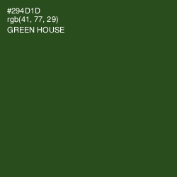 #294D1D - Green House Color Image