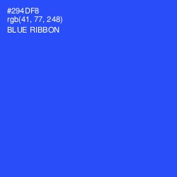 #294DF8 - Blue Ribbon Color Image
