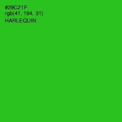 #29C21F - Harlequin Color Image