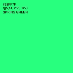 #29FF7F - Spring Green Color Image