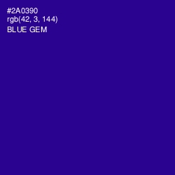 #2A0390 - Blue Gem Color Image