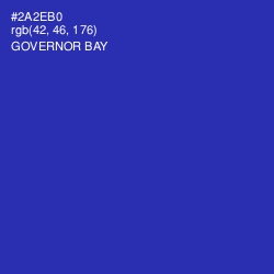 #2A2EB0 - Governor Bay Color Image