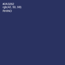 #2A3262 - Rhino Color Image