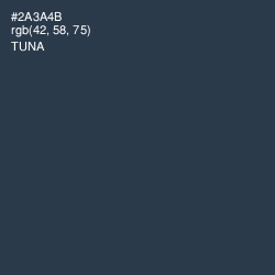 #2A3A4B - Tuna Color Image