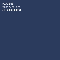 #2A3B5E - Cloud Burst Color Image