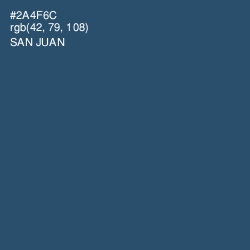 #2A4F6C - San Juan Color Image