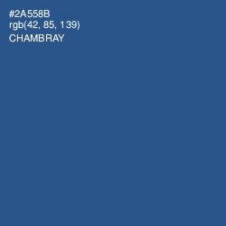#2A558B - Chambray Color Image
