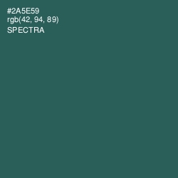 #2A5E59 - Spectra Color Image