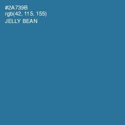 #2A739B - Jelly Bean Color Image