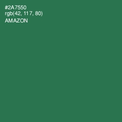 #2A7550 - Amazon Color Image