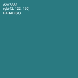 #2A7A82 - Paradiso Color Image