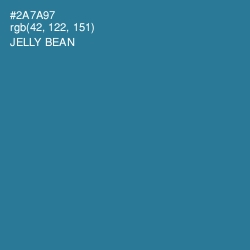 #2A7A97 - Jelly Bean Color Image