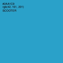 #2AA1C9 - Scooter Color Image
