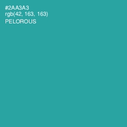 #2AA3A3 - Pelorous Color Image