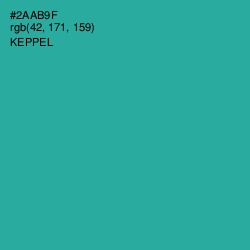 #2AAB9F - Keppel Color Image