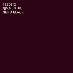 #2B0312 - Sepia Black Color Image