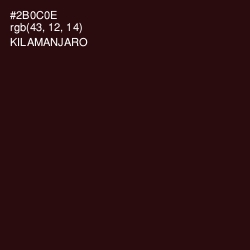 #2B0C0E - Kilamanjaro Color Image