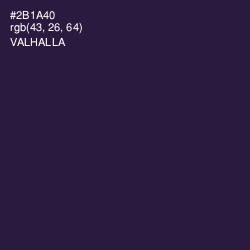 #2B1A40 - Valhalla Color Image