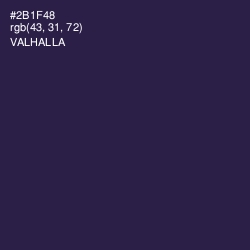 #2B1F48 - Valhalla Color Image