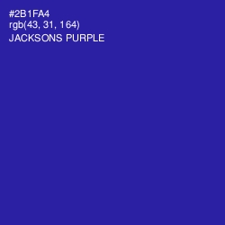 #2B1FA4 - Jacksons Purple Color Image