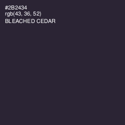 #2B2434 - Bleached Cedar Color Image
