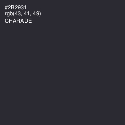 #2B2931 - Charade Color Image