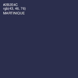 #2B2E4C - Martinique Color Image