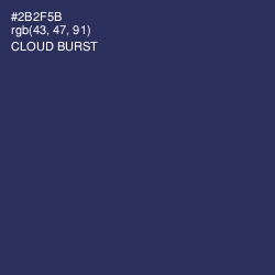 #2B2F5B - Cloud Burst Color Image