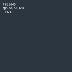 #2B3640 - Tuna Color Image