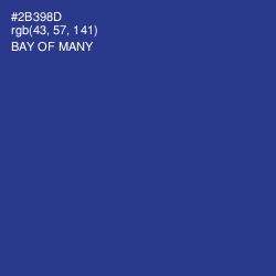 #2B398D - Bay of Many Color Image