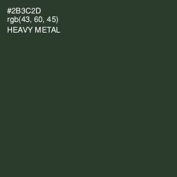 #2B3C2D - Heavy Metal Color Image