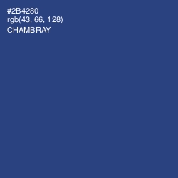 #2B4280 - Chambray Color Image