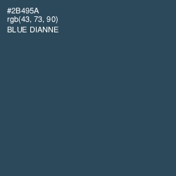 #2B495A - Blue Dianne Color Image