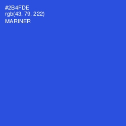 #2B4FDE - Mariner Color Image