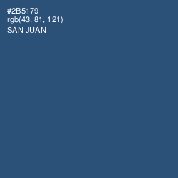 #2B5179 - San Juan Color Image