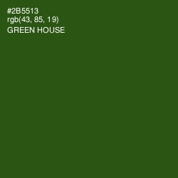 #2B5513 - Green House Color Image