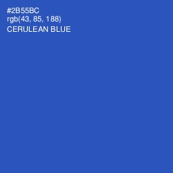 #2B55BC - Cerulean Blue Color Image