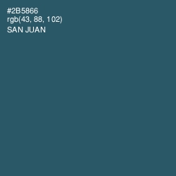 #2B5866 - San Juan Color Image