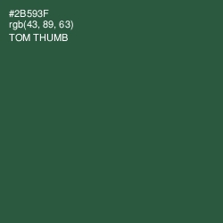 #2B593F - Tom Thumb Color Image